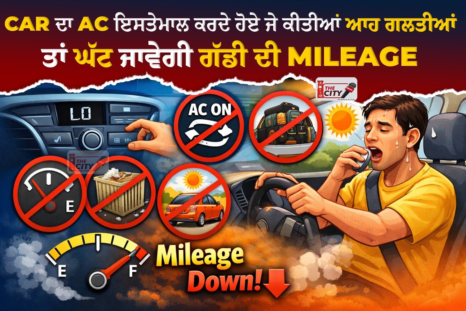 Car ਦਾ AC ਇਸਤੇਮਾਲ ਕਰਦੇ ਹੋਏ ਜੇ ਕੀਤੀਆਂ ਆਹ ਗਲਤੀਆਂ ਤਾਂ ਘੱਟ ਜਾਵੇਗੀ ਗੱਡੀ ਦੀ Mileage